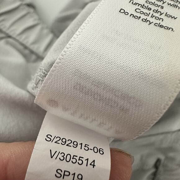 Athleta Pants Womens 8 Gray Skyline Pants Paper Bag Waist Belted Joggers Pull on - Picture 11 of 16